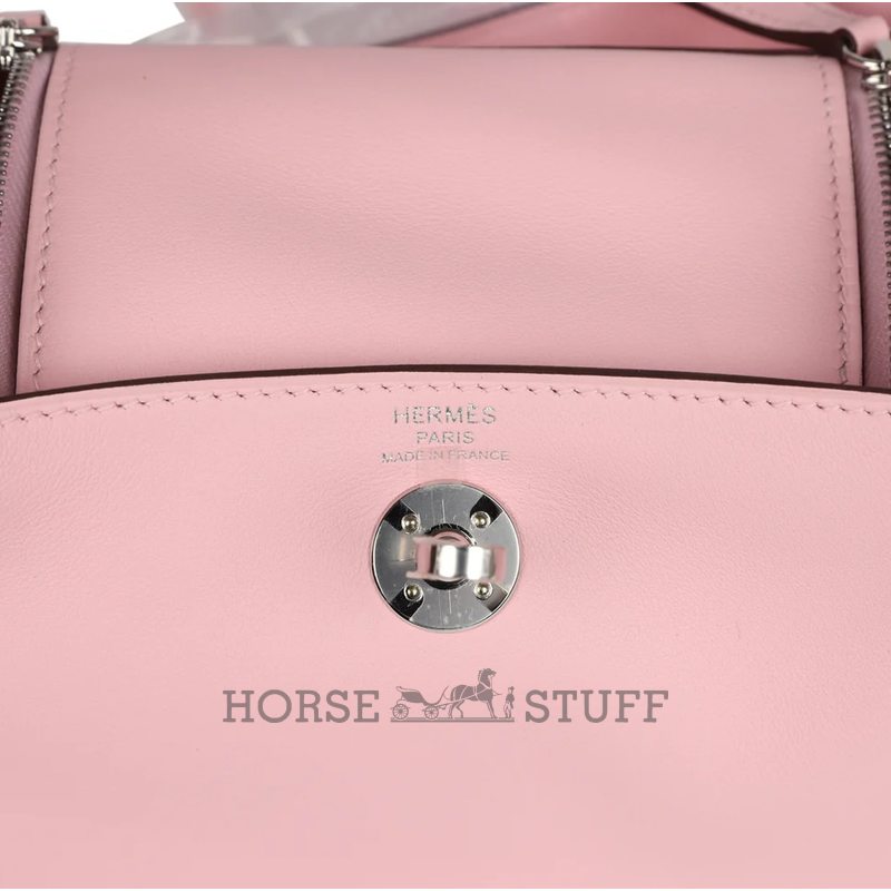 Hermès Lindy Mini Rose Sakura Swift PHW