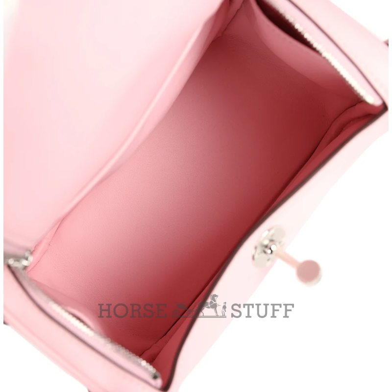 Hermès Lindy Mini Rose Sakura Swift PHW