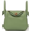 Hermès Lindy Mini Vert Criquet Swift GHW