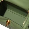 Hermès Lindy Mini Vert Criquet Swift GHW