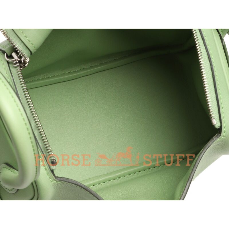 Hermès Lindy Mini Vert Criquet Swift PHW