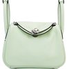 Hermès Lindy Mini Vert Fizz Swift PHW