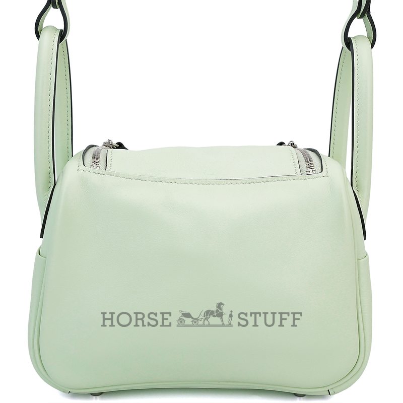 Hermès Lindy Mini Vert Fizz Swift PHW