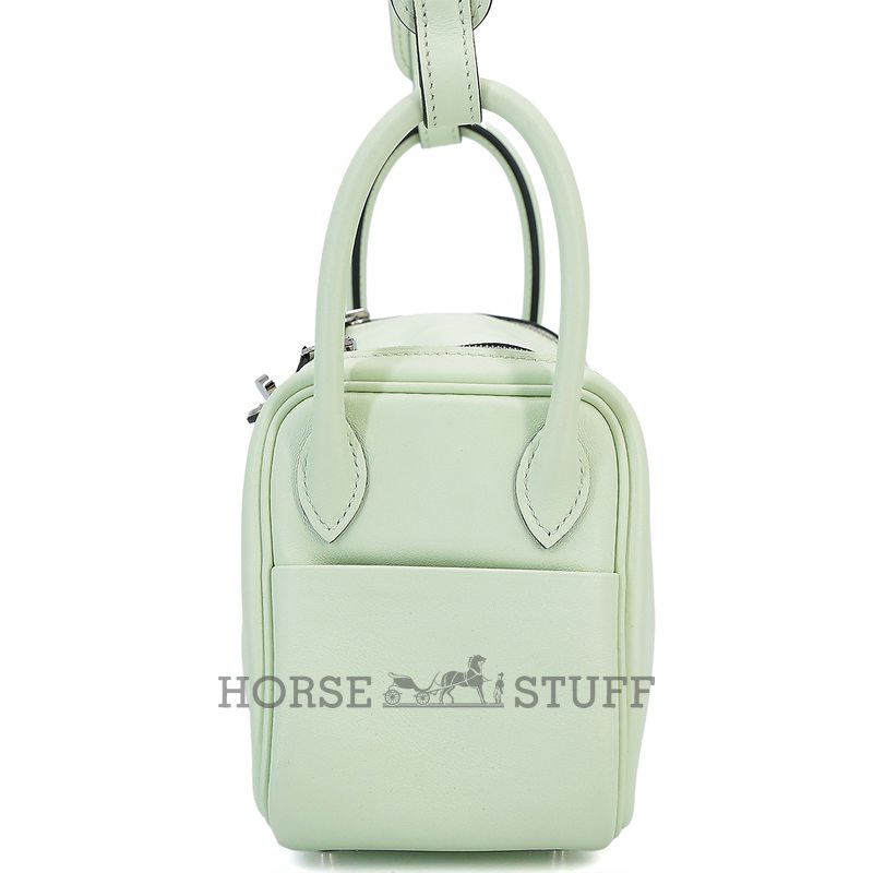 Hermès Lindy Mini Vert Fizz Swift PHW