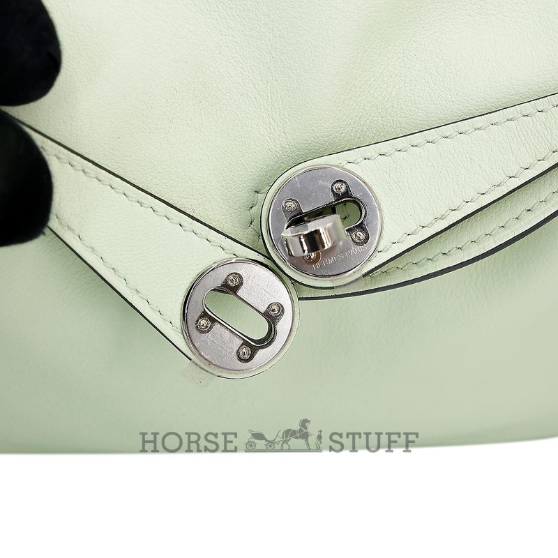 Hermès Lindy Mini Vert Fizz Swift PHW