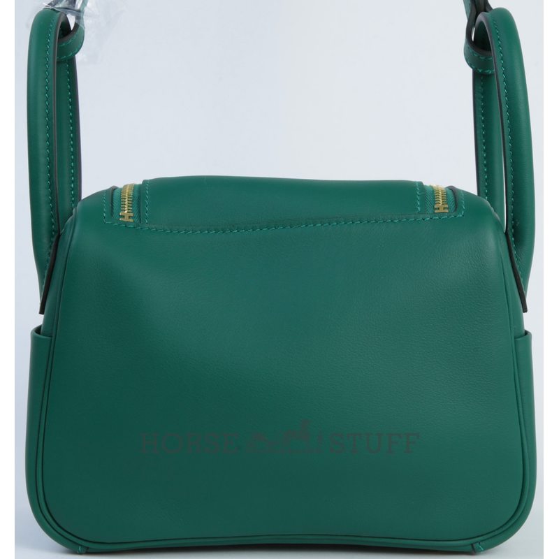 Hermès Lindy Mini Vert Moyen Swift GHW