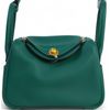 Hermès Lindy Mini Vert Moyen Swift GHW