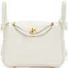 Hermès Lindy Mini White Swift GHW