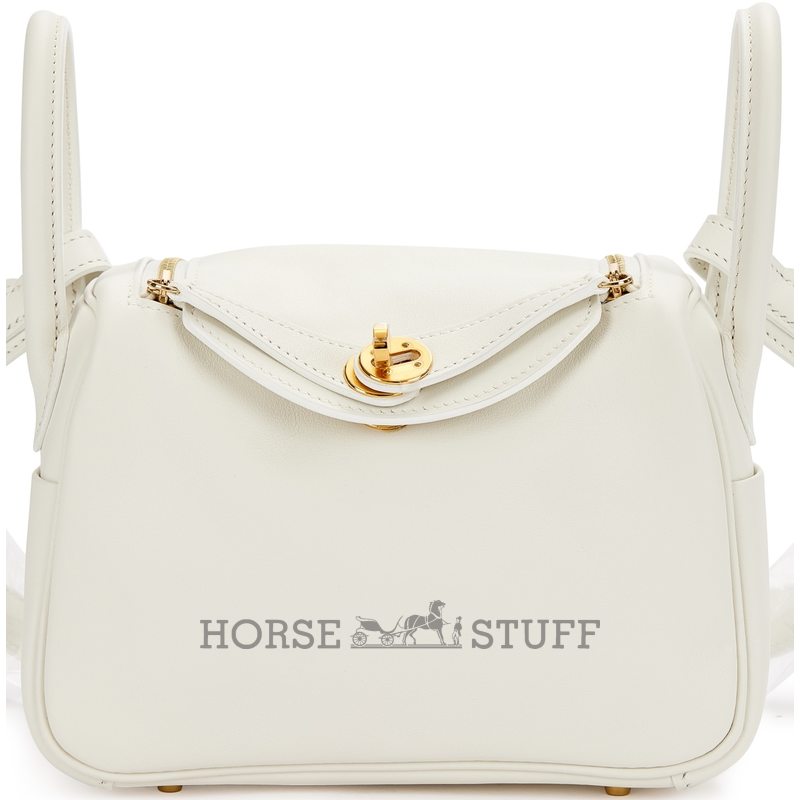 Hermès Lindy Mini White Swift GHW
