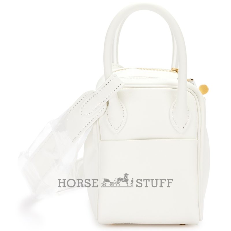 Hermès Lindy Mini White Swift GHW