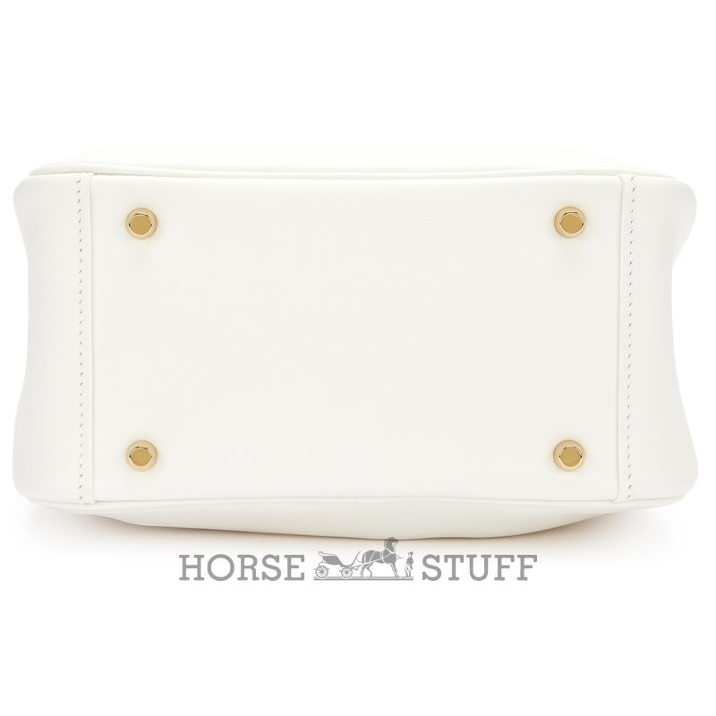 Hermès Lindy Mini White Swift GHW