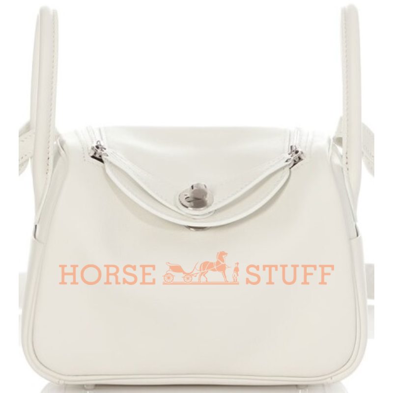 Hermès Lindy Mini White Swift PHW