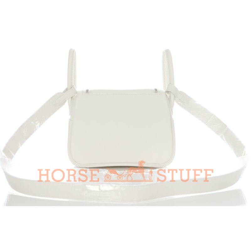 Hermès Lindy Mini White Swift PHW