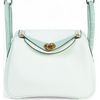 Hermès Lindy Mini Touch Vert Fizz Swift / Vert d'Eau Matte Crocodile Alligator GHW