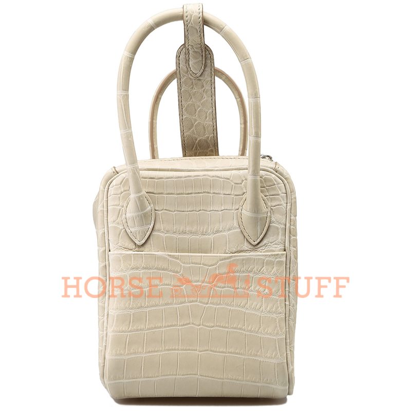 Hermès Lindy 26 Beton Matte Crocodile Niloticus PHW