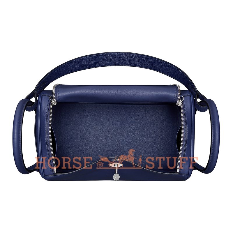 Hermès Lindy 30 Blue Encre Epsom PHW