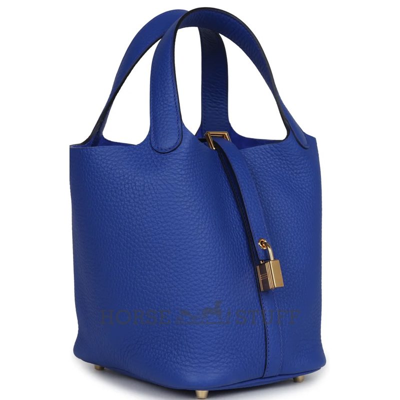 Hermès Picotin Lock 18 Blue Royal Clemence GHW