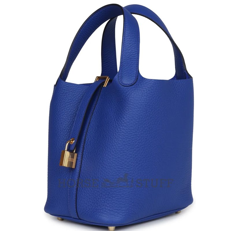 Hermès Picotin Lock 18 Blue Royal Clemence GHW