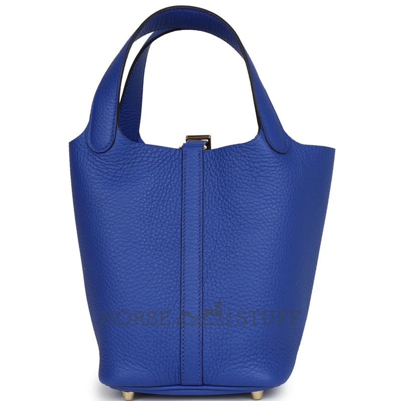 Hermès Picotin Lock 18 Blue Royal Clemence GHW