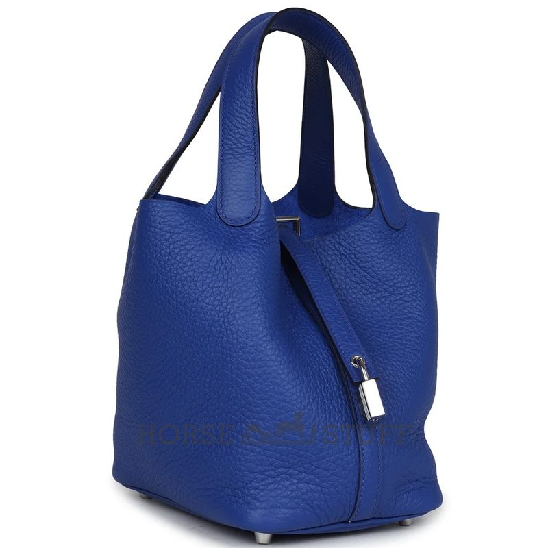 Hermès Picotin Lock 18 Blue Royal Clemence PHW