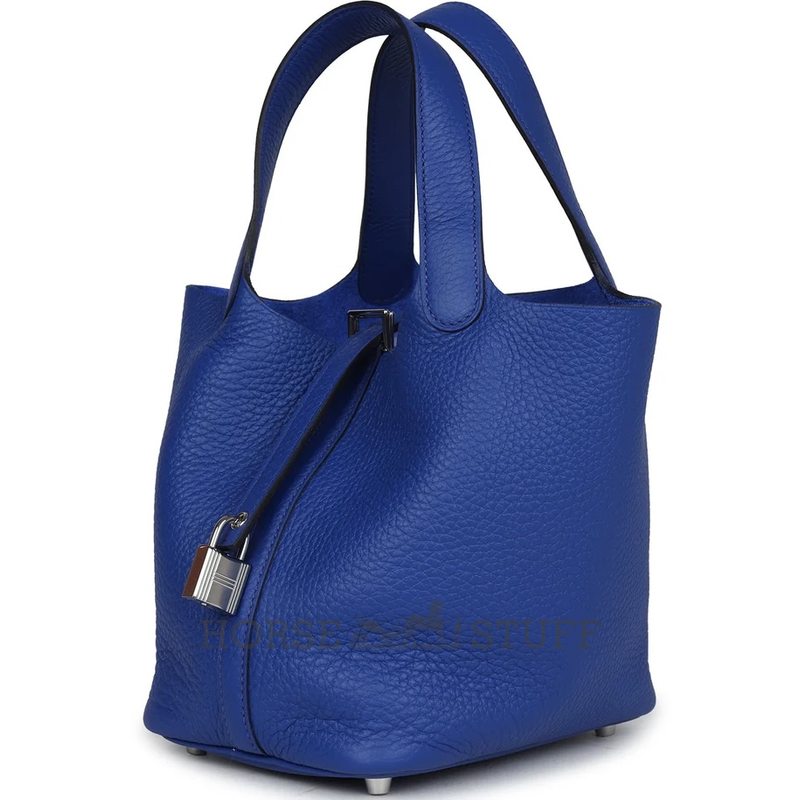 Hermès Picotin Lock 18 Blue Royal Clemence PHW