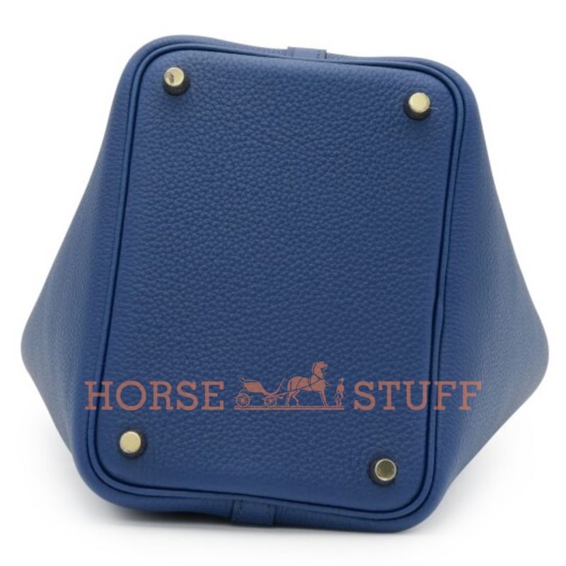 Hermès Picotin Lock 18 Blue Sapphire Clemence GHW