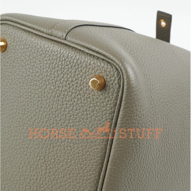 Hermès Picotin Lock 18 Gris Etain Clemence GHW