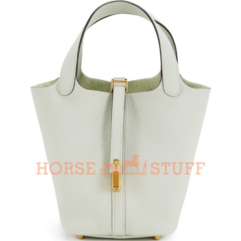 Hermès Picotin Lock 18 Gris Neve Clemence GHW