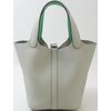 Hermès Picotin Lock 18 Gris Neve Clemence PHW