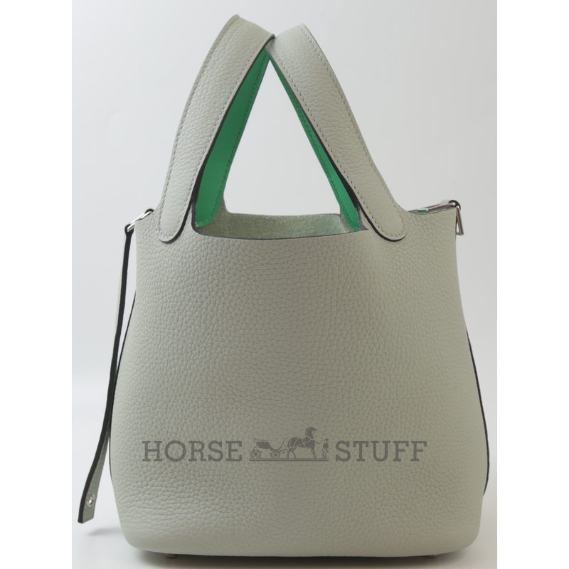 Hermès Picotin Lock 18 Gris Neve Clemence PHW