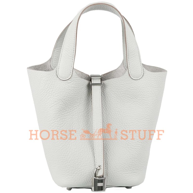 Hermès Picotin Lock 18 Gris Perle Clemence PHW