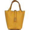 Hermès Picotin Lock 18 Jaune Ambre Clemence GHW