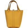 Hermès Picotin Lock 18 Jaune Ambre Clemence GHW