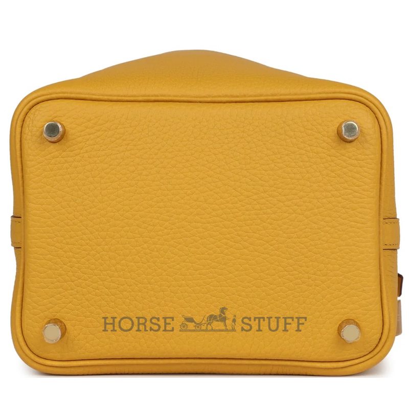 Hermès Picotin Lock 18 Jaune Ambre Clemence GHW