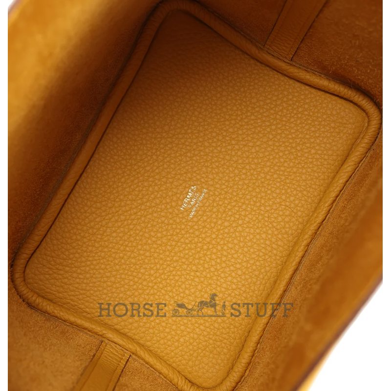 Hermès Picotin Lock 18 Jaune Ambre Clemence GHW