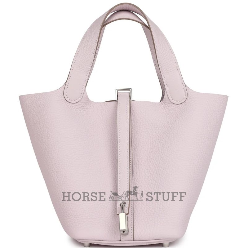 Hermès Picotin Lock 18 Mauve Pale Clemence PHW