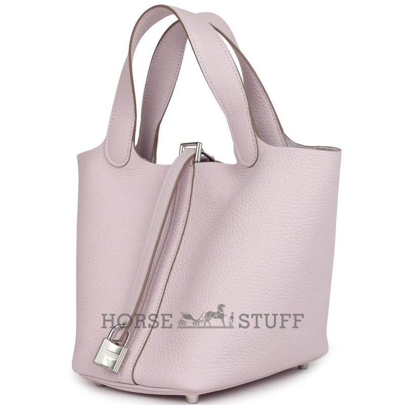 Hermès Picotin Lock 18 Mauve Pale Clemence PHW
