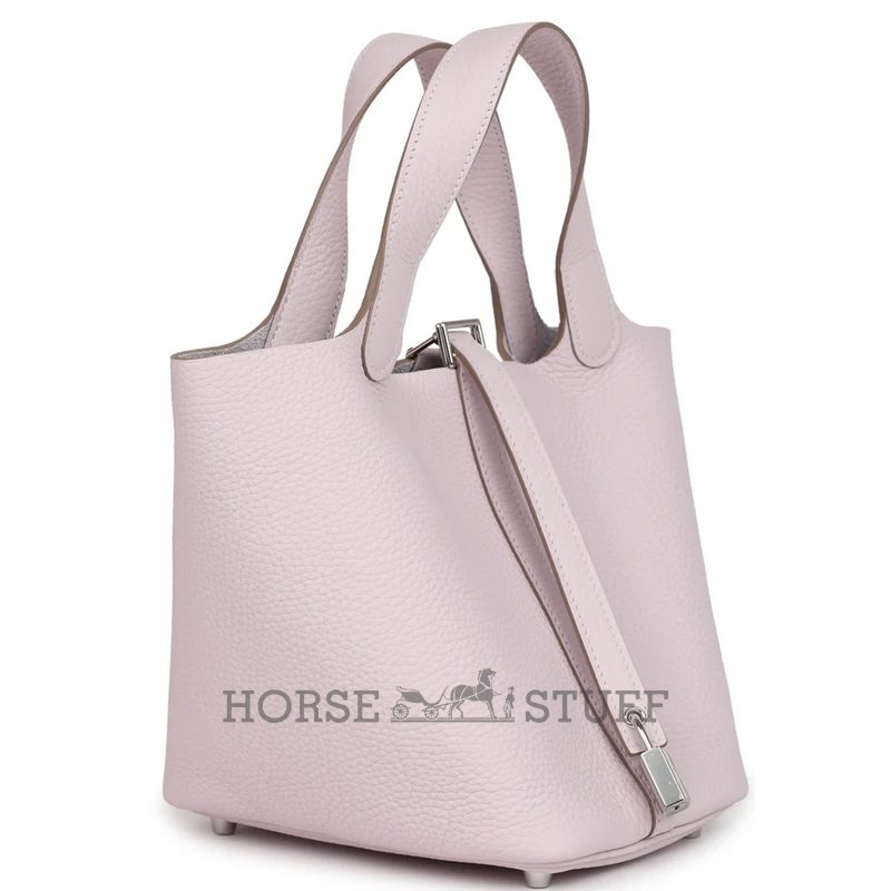 Hermès Picotin Lock 18 Mauve Pale Clemence PHW