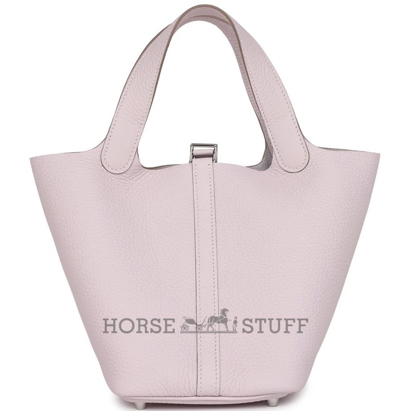 Hermès Picotin Lock 18 Mauve Pale Clemence PHW