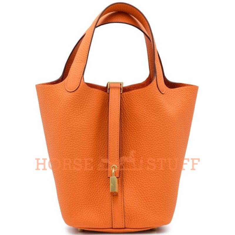 Hermès Picotin Lock 18 Orange Clemence GHW