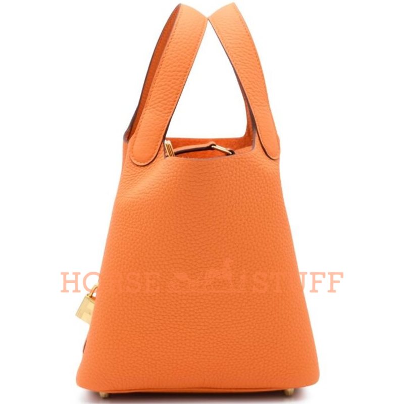 Hermès Picotin Lock 18 Orange Clemence GHW