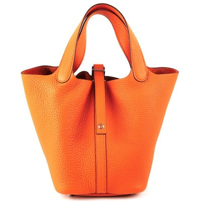 Hermès Picotin Lock 18 Orange Clemence PHW