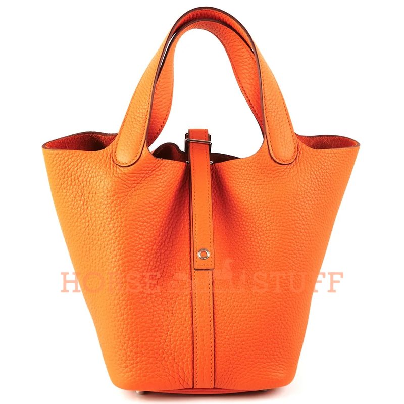 Hermès Picotin Lock 18 Orange Clemence PHW