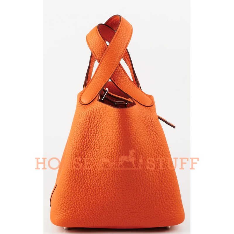 Hermès Picotin Lock 18 Orange Clemence PHW