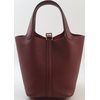 Hermès Picotin Lock 18 Rouge Sellier Clemence GHW