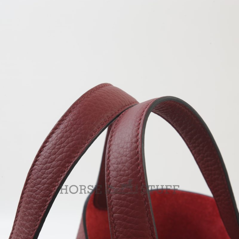 Hermès Picotin Lock 18 Rouge Sellier Clemence GHW