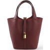 Hermès Picotin Lock 18 Rouge Sellier Clemence GHW