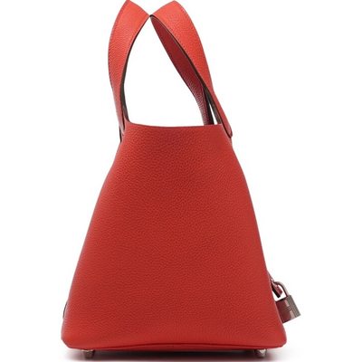 Hermès Picotin Lock 18 Rouge Tomate Clemence PHW