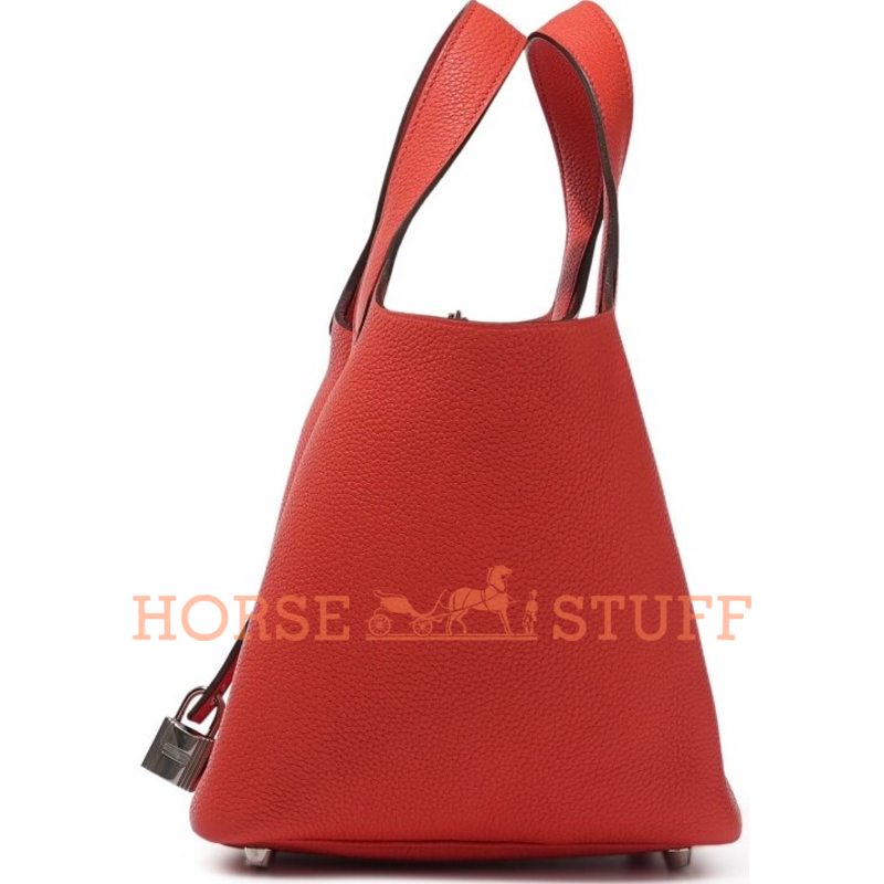 Hermès Picotin Lock 18 Rouge Tomate Clemence PHW