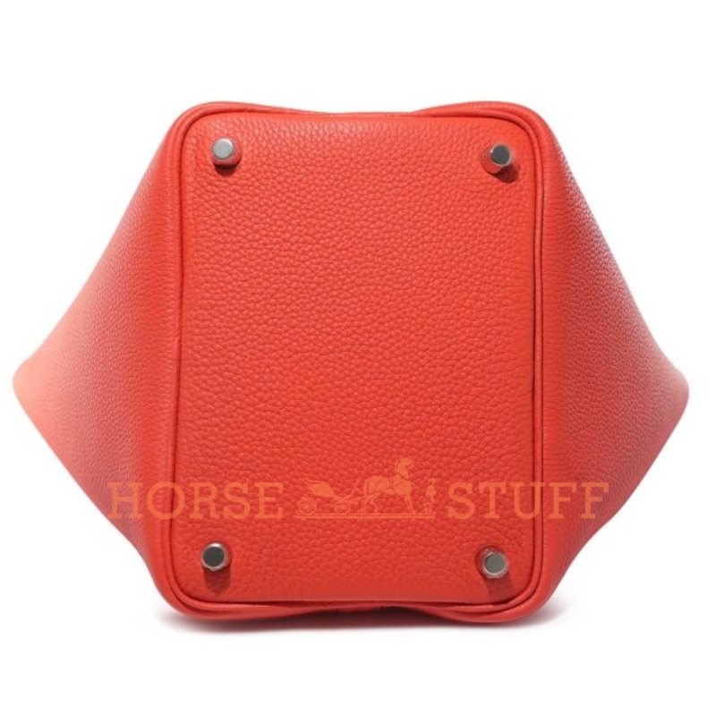 Hermès Picotin Lock 18 Rouge Tomate Clemence PHW